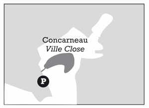 Map Concarneau