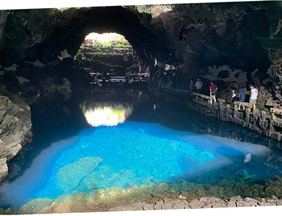 The underground lake of Jameos del Agua