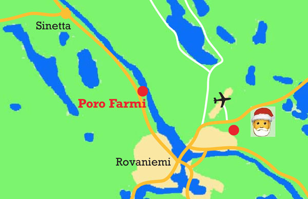 Alla fattoria delle renne a Rovaniemi.