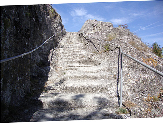 Ovech, Byzantine fortress. Ladder.