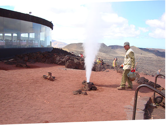 Einen Geysir verursacht