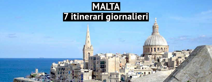 Un panorama dei tetti di Malta
