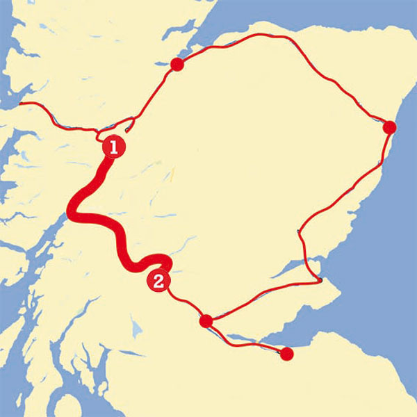 Itinerario da Loch Ness