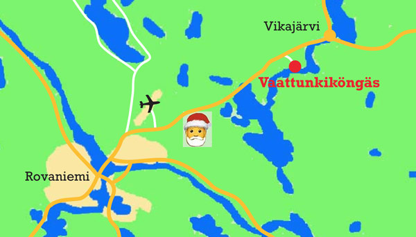 Escursione a Rovaniemi - Mappa