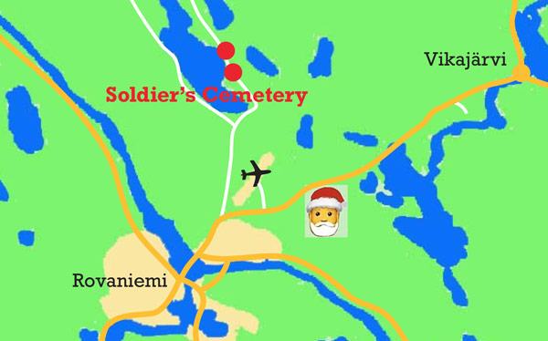Attività a Rovaniemi, la mappa