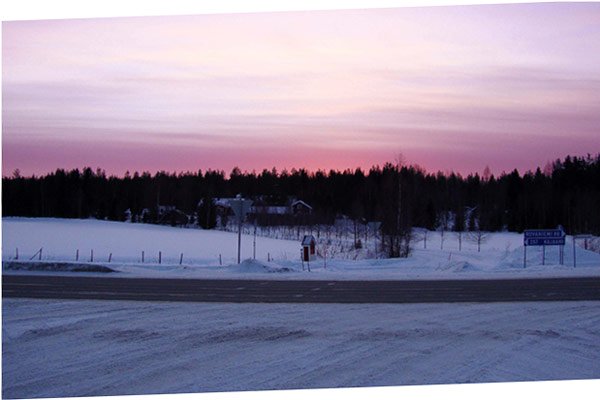 Tramonto a Rovaniemi