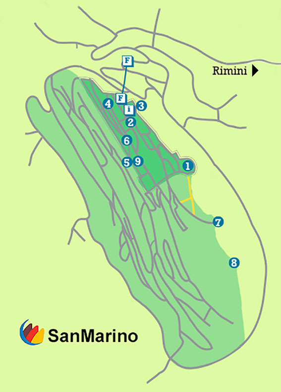 San Marin mappa