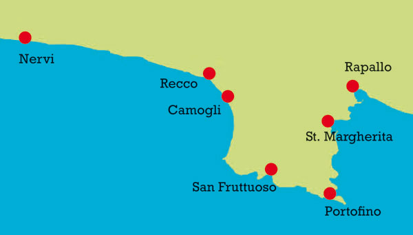 Wie erreicht man Camogli, Karte