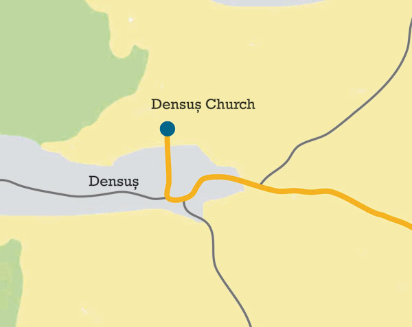 Saint Nicholas Church in Densus is a must. Map
