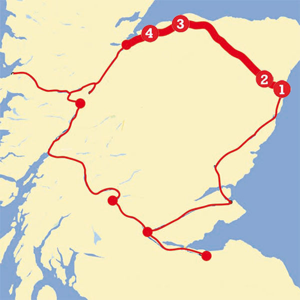 Nord de l’Écosse, carte