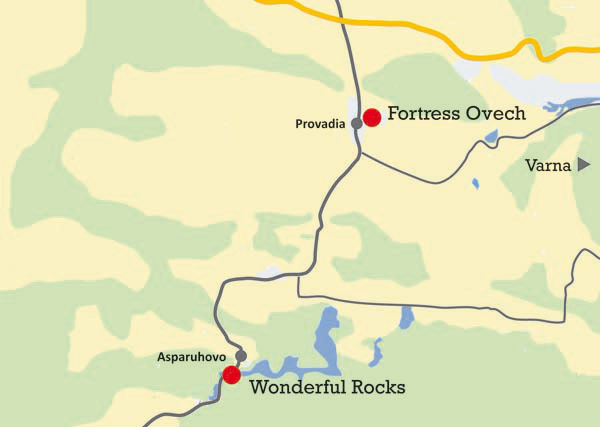 Wonderful Rocks/Wunderbare Felsen, Karte