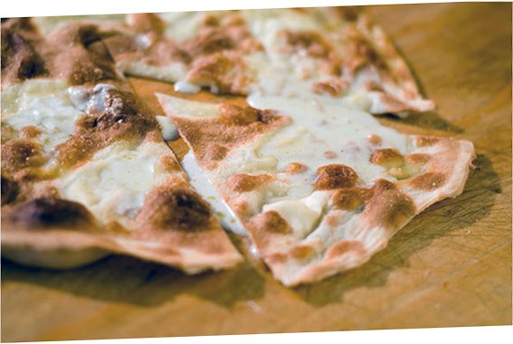 La célèbre focaccia de Recco