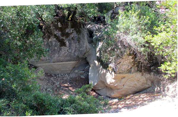 La roccia senza acqua (non piove daa settimane)