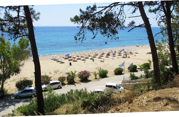 La spiaggia di Skala