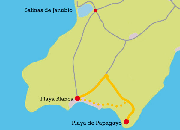 Papagayo Playa Map