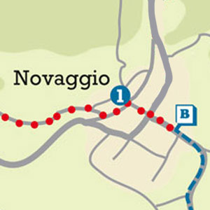 Il paese di Novaggio, mappa