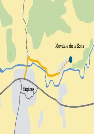 Mappa per arrivare ale piramidi di Sona