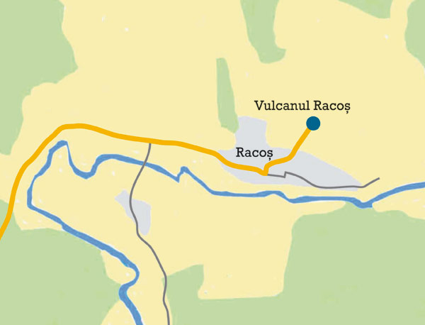 Mappa pre arrivare a Racos Vulcano