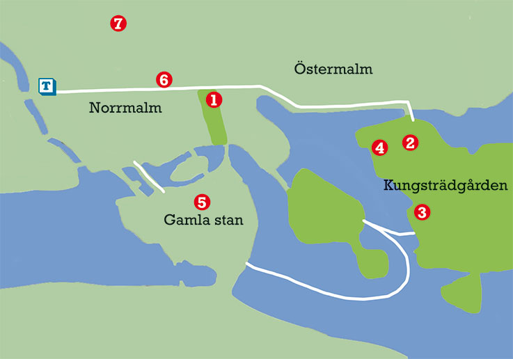 Stockholm Sehenswürdigkeiten mit Karte