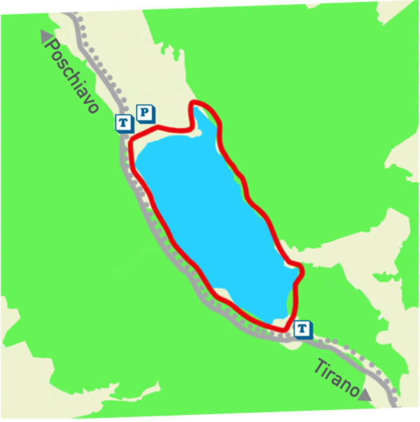Spaziergang am Poschiavo-See