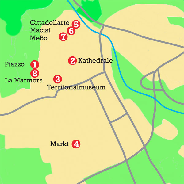 Karte von biella