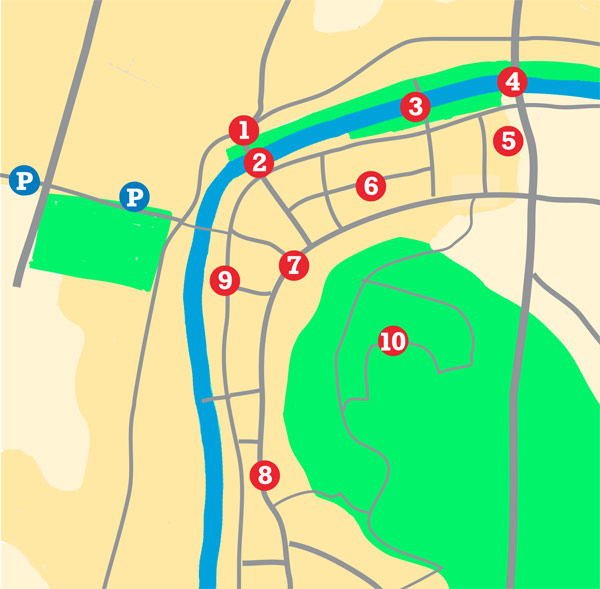 Sehenswürdigkeiten in Ljubljana mit Karte